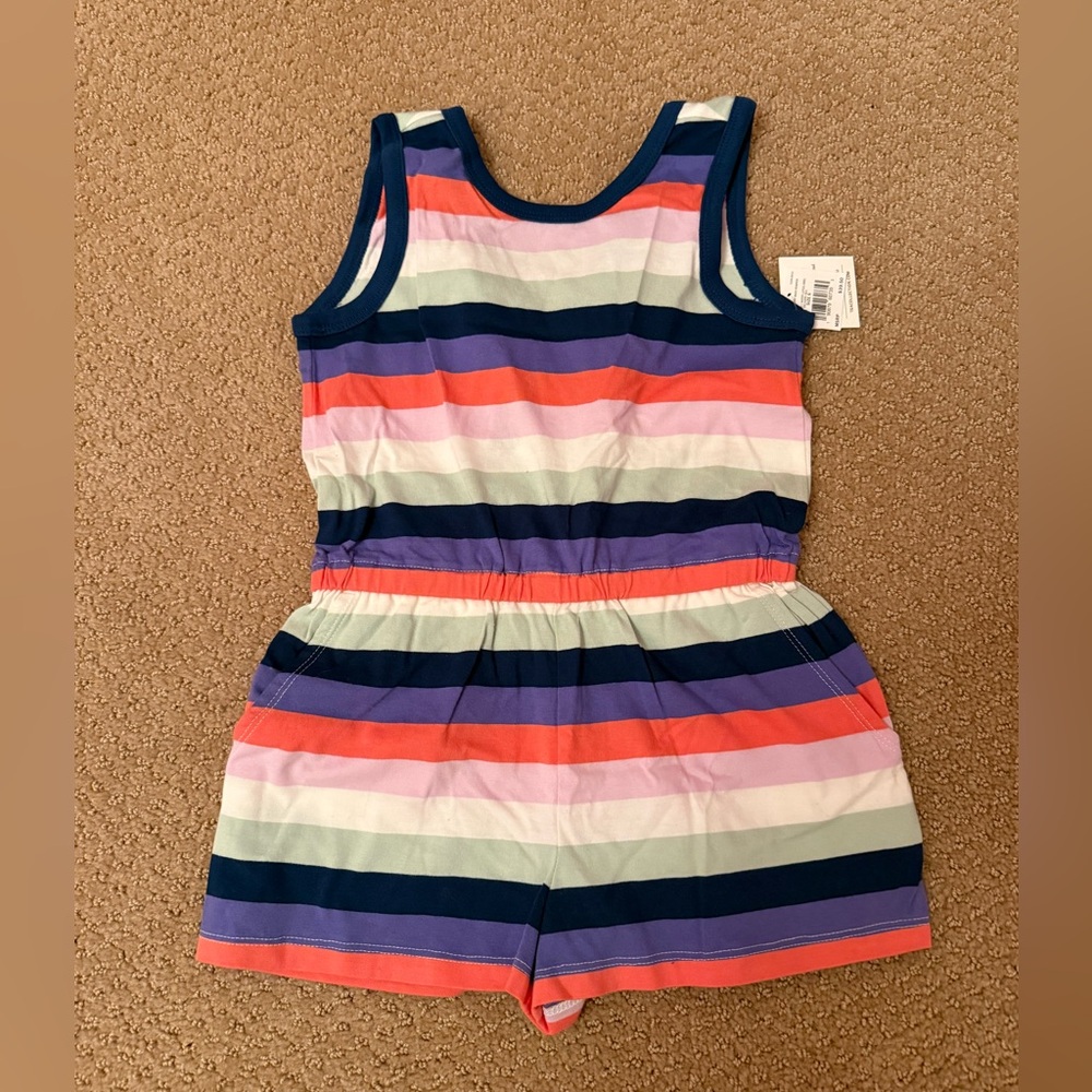 New with tag. Tea girls romper. Size 5.